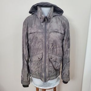Women's Gray Hooded Jacket